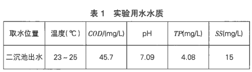 除磷劑除磷水質參數(shù)