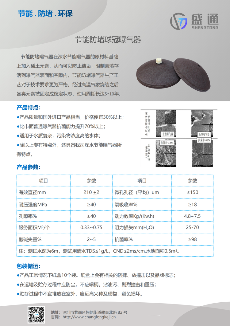 長隆科技旗下盛通牌鋼玉曝氣器為您保駕護航